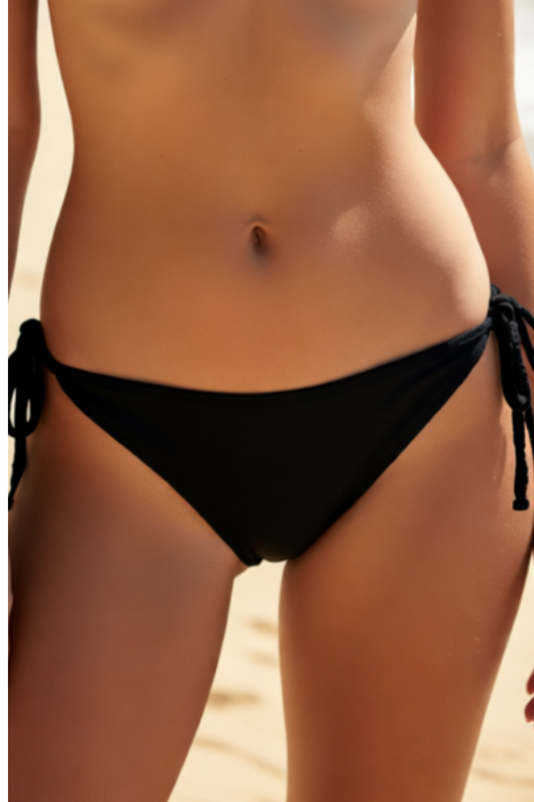 Bağlamalı Siyah Bikini Altı -A101-900